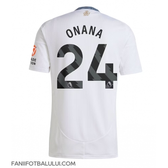 Aston Villa Amadou Onana #24 Tricou Fotbal Replică 2024-25 Barbati Deplasare